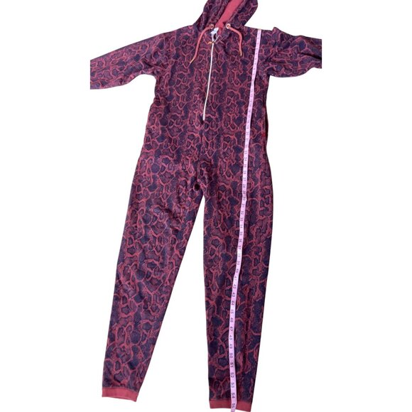 Savage X Fenty Forever Savage Hooded Onesie red rose gold size XS - Picture 6 of 9